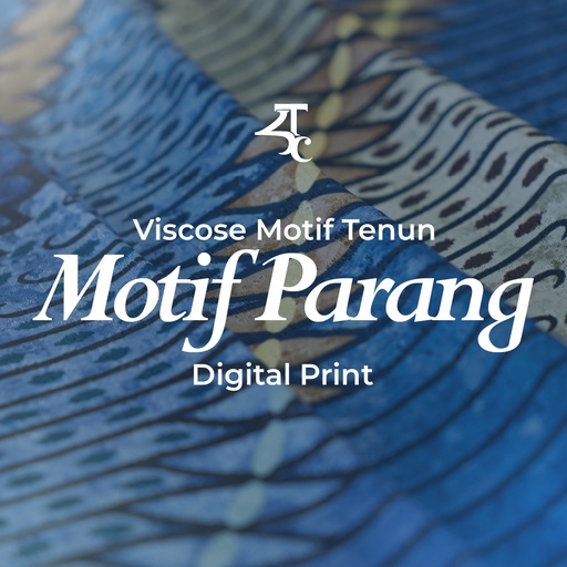 Viscose Motif Tenun Motif Parang Digital Print